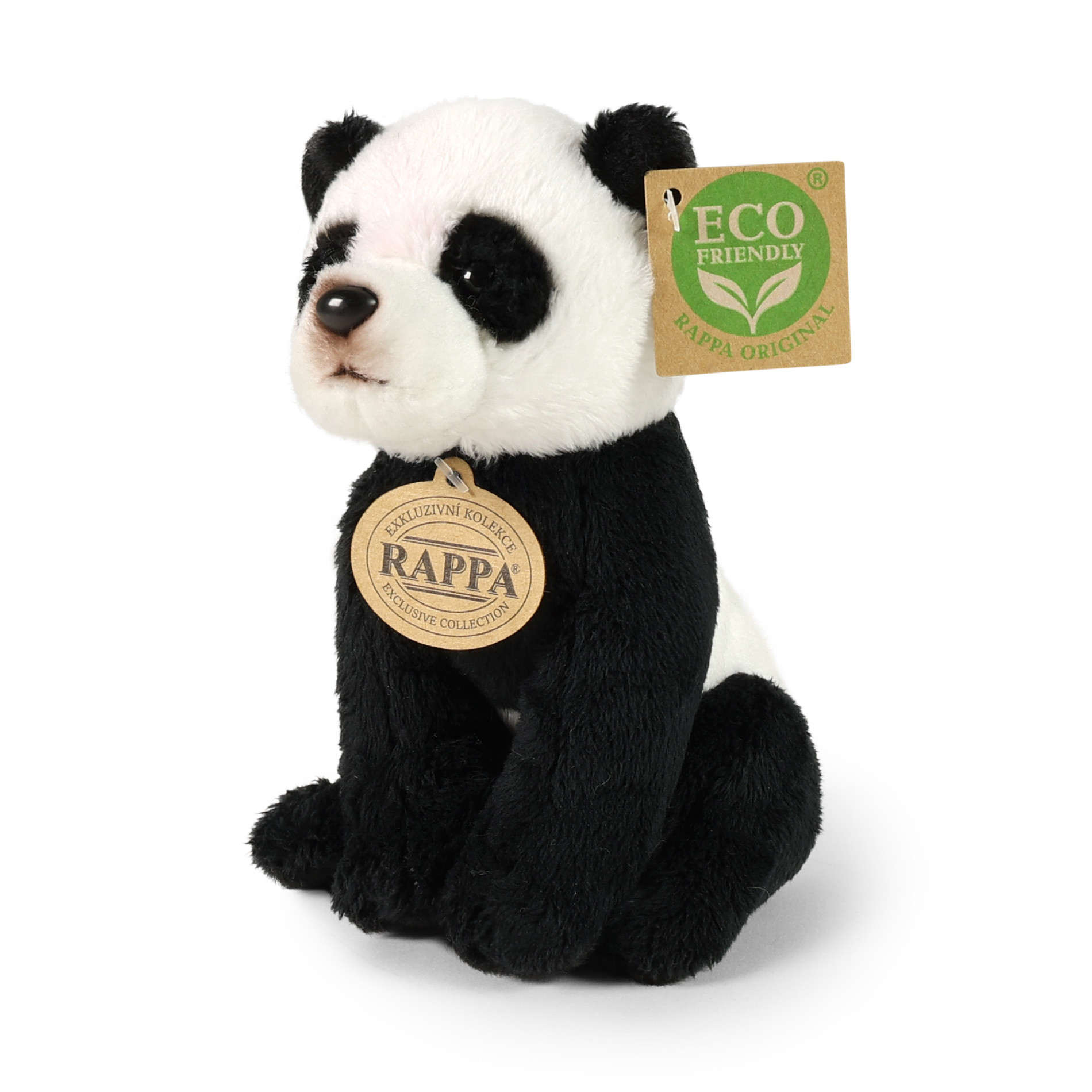 Plyšová panda sedící 15 cm ECO-FRIENDLY