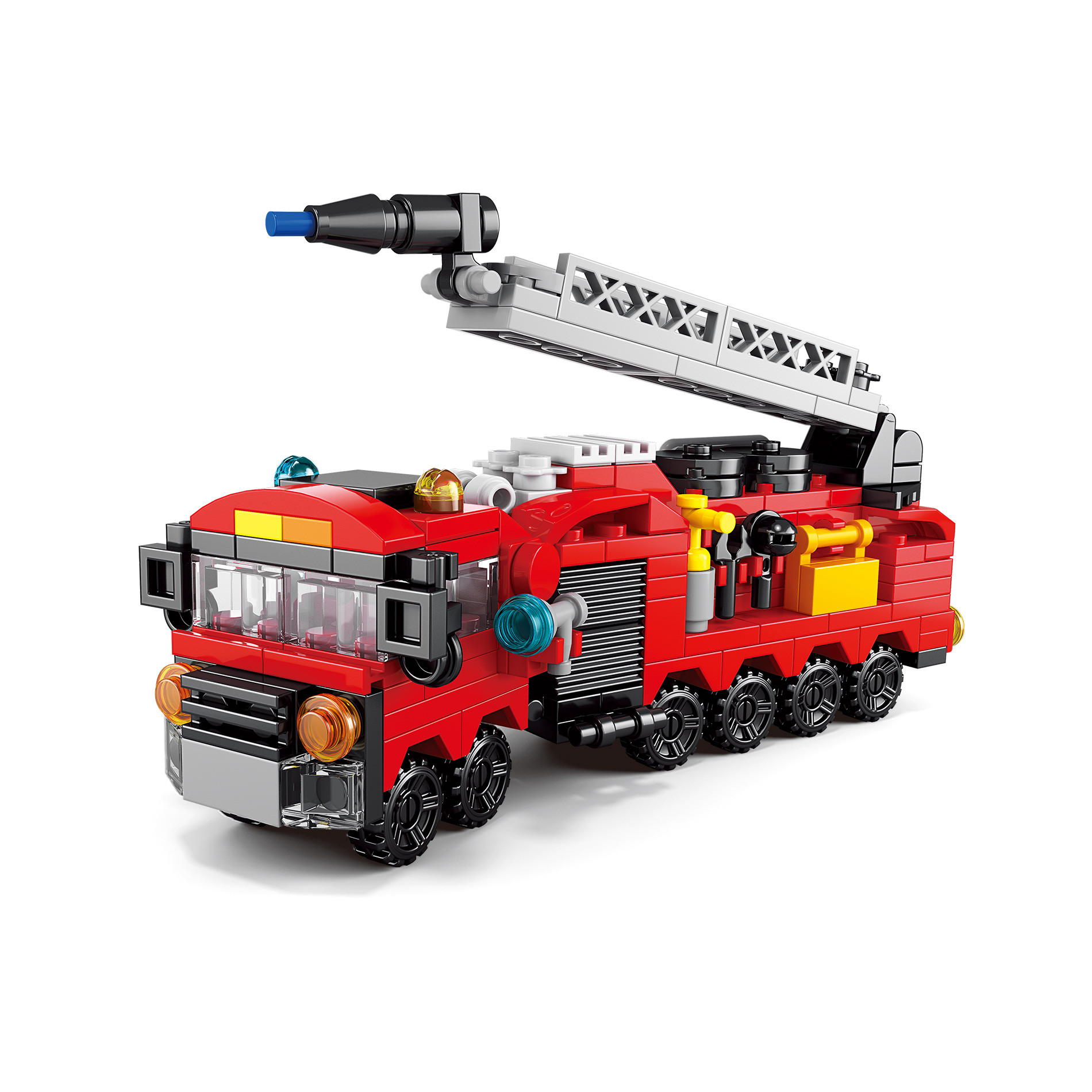 Stavebnice hasiči 12 autíček