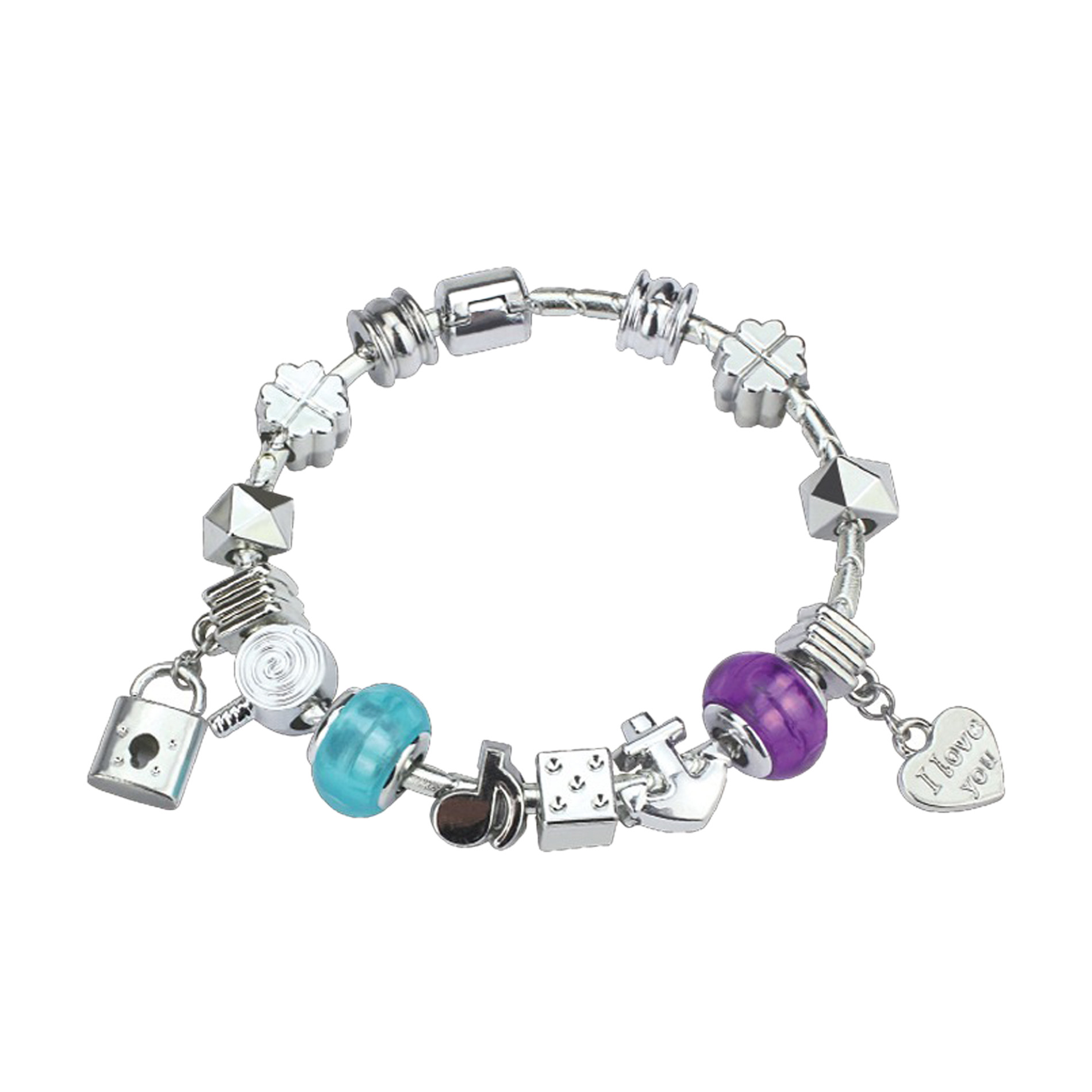 Dívčí náramek s přívěsky