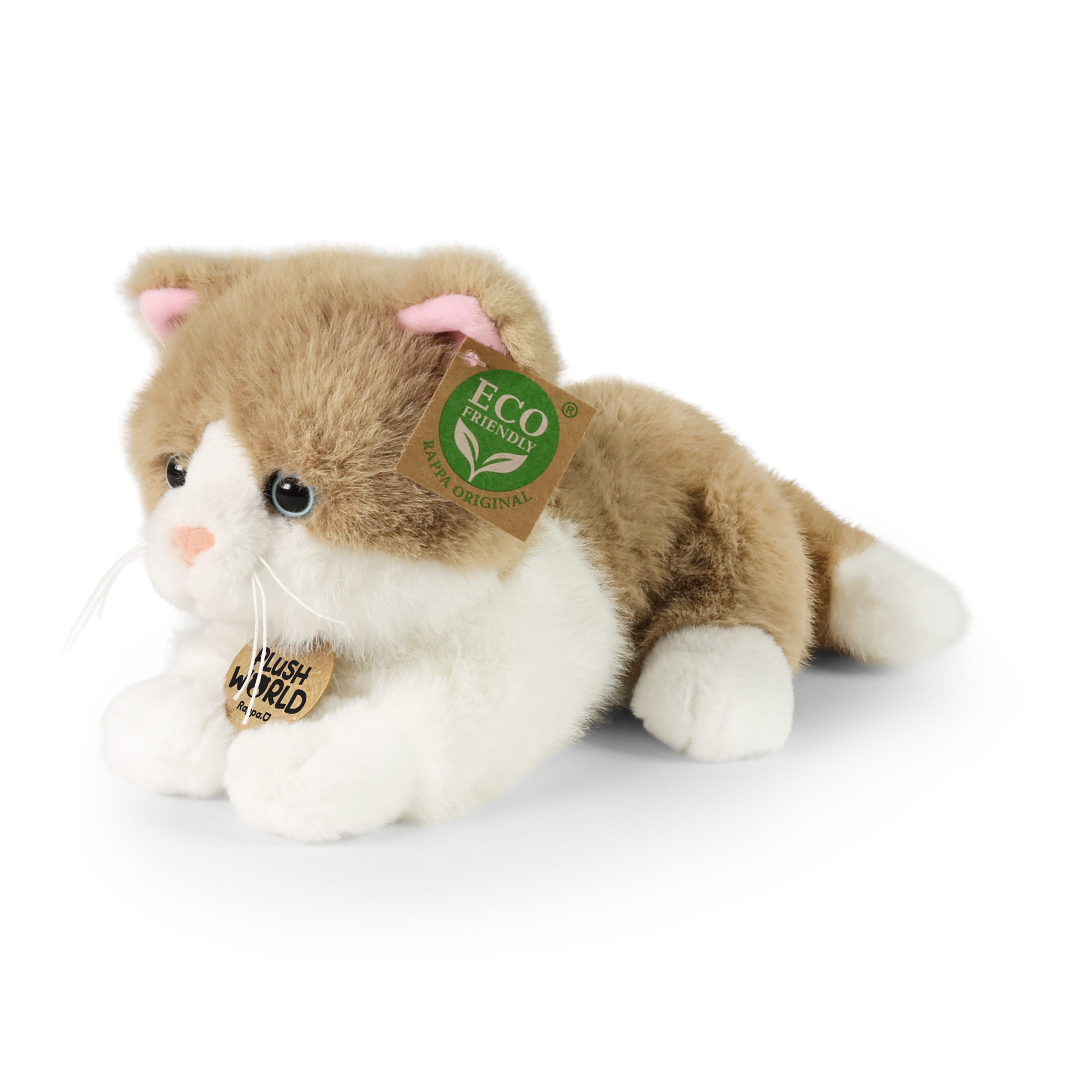 Plyšová kočka 22 cm ECO-FRIENDLY PLUSH WORLD