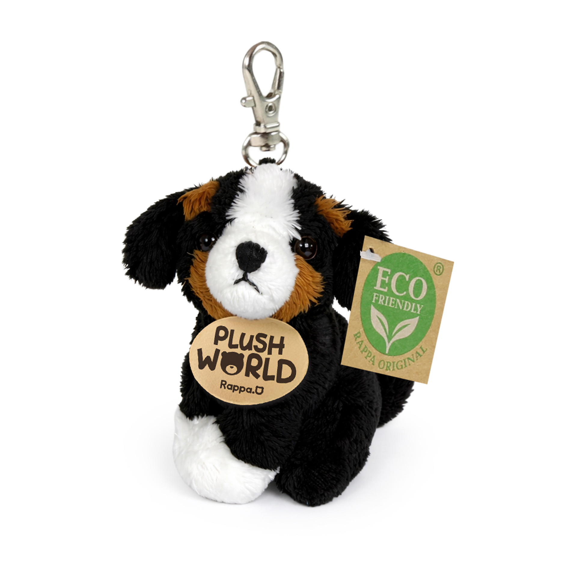 Plyšová klíčenka / přívěšek pes bernský salašnický 9 cm ECO-FRIENDLY PLUSH WORLD