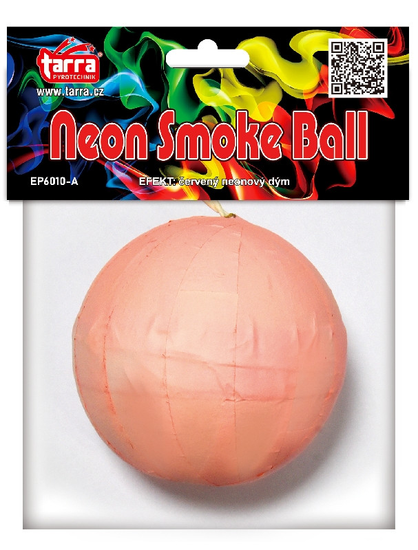 Dýmovnice červená 1ks Neon Smoke Ball