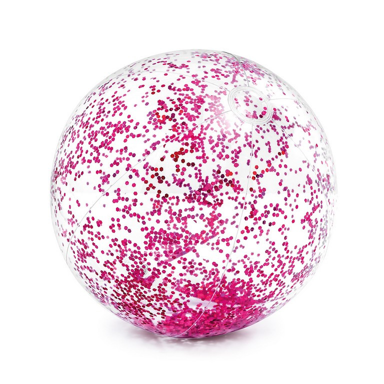 Nafukovací míč s flitry 51cm 2 barvy