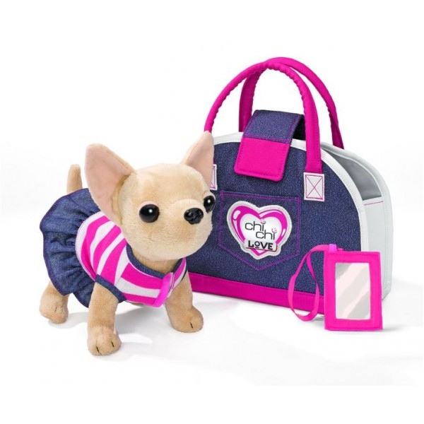 Chichi Love pejsek čivava Denim Fashion v tašce