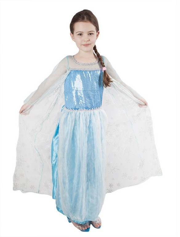 karnevalový kostým princezna Zimní království - Elsa, vel. S