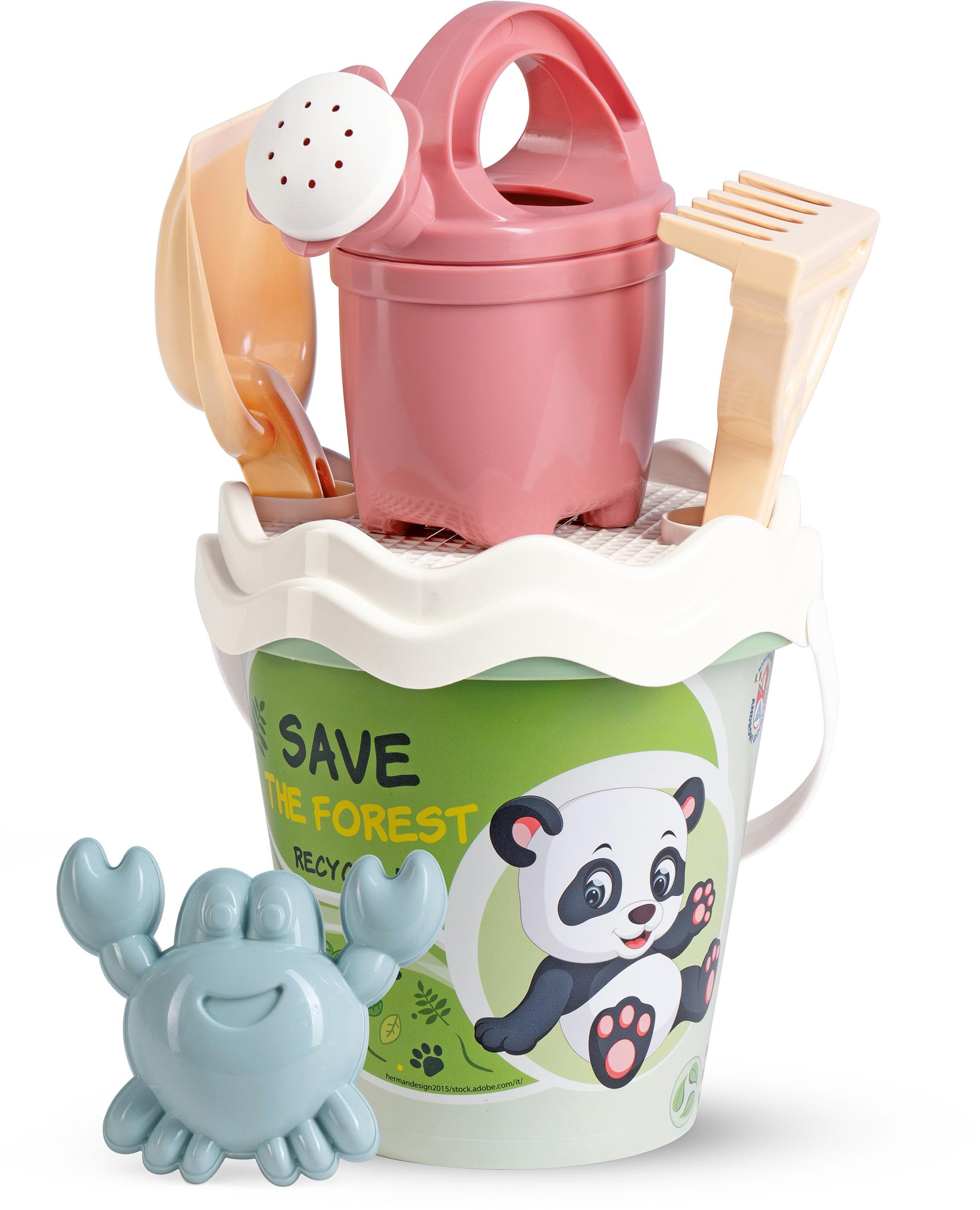 Androni RECYKLACE PASTEL Sada na písek les s konvičkou - střední