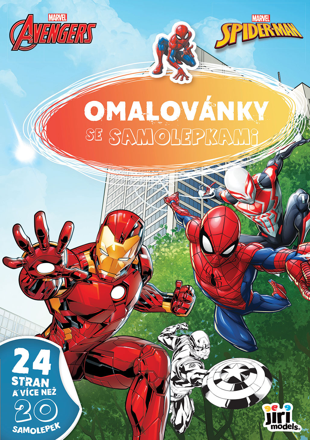 Omalovánka A4 se samolepkami MARVEL