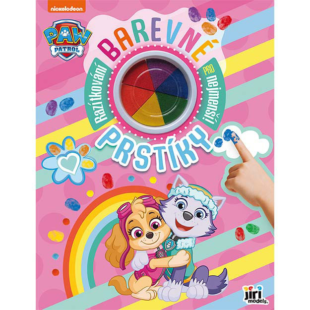 Barevné prstíky Tlapková patrola ružové