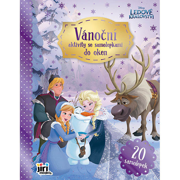Vánoční aktivity se samolepkami do oken FROZEN - Ledové království
