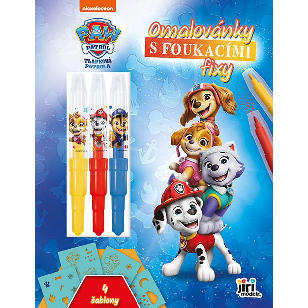 Omalovánky s foukacími fixy Paw Patrol/Tlapková Patrola