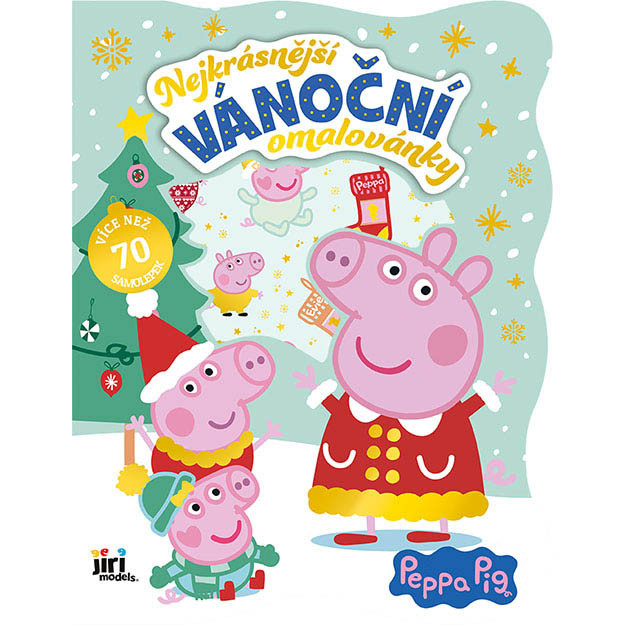 Vánoční omalovánky se samolepkami Prasátko Peppa