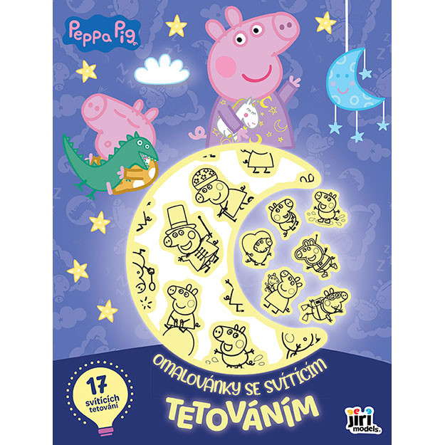 Omalovánky se svítícím tetováním Prasátko Peppa