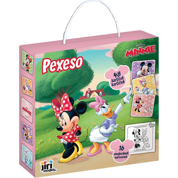 Pexeso v krabičce s omalovánkou Minnie