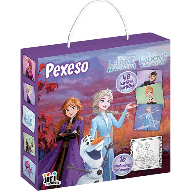 Pexeso v krabičce s omalovánkou FROZEN - Ledové království