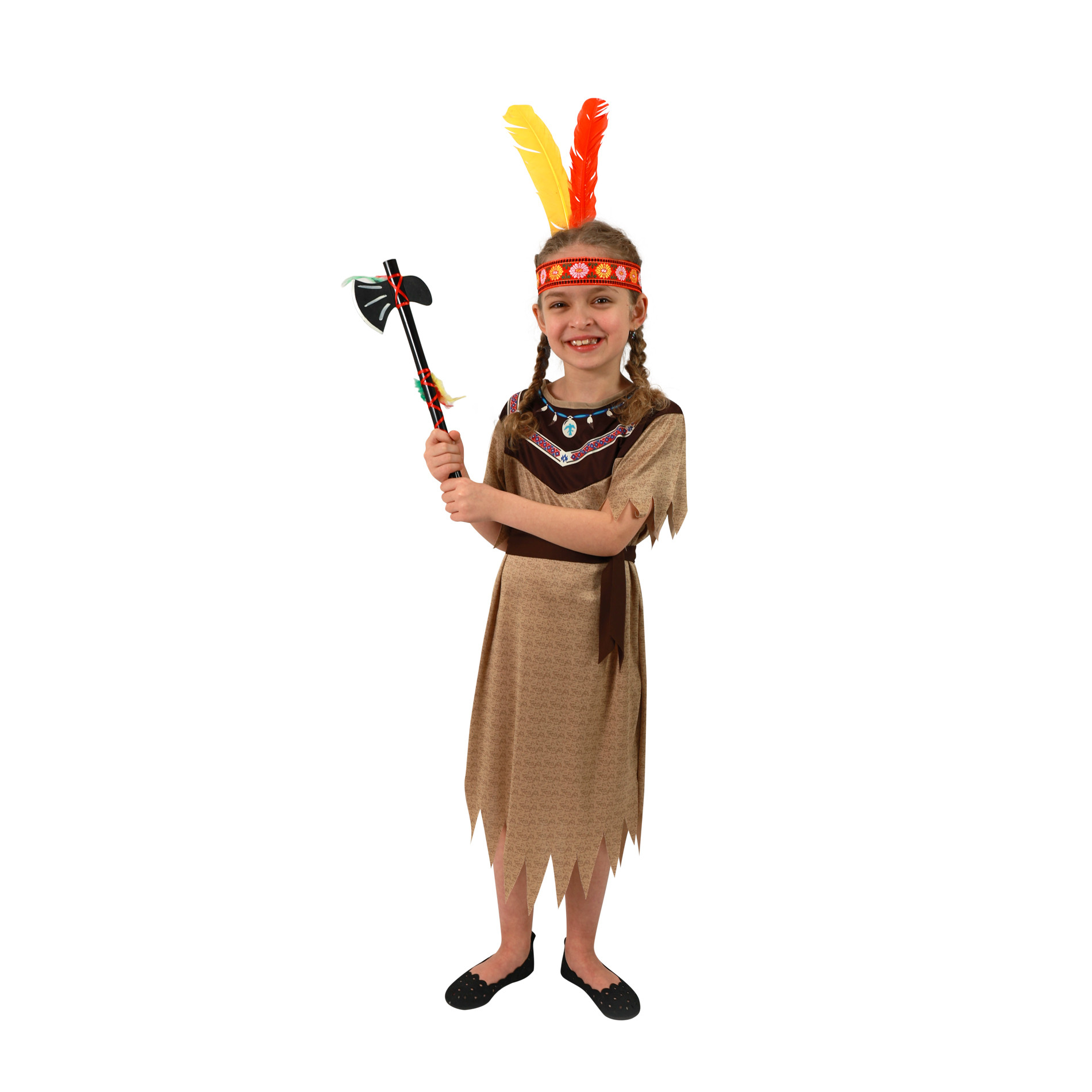 Dětský kostým Indiánka s páskem (M)