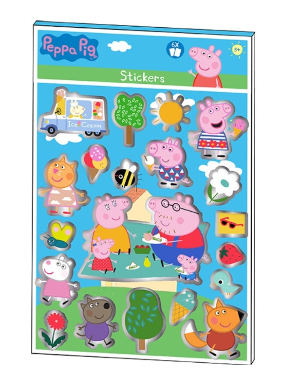 Sada samolepek 6 listů Peppa Pig