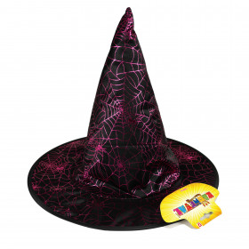 Klobouk čarodějnice/Halloween fialový dětský