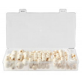 Sada korálků dřevěné