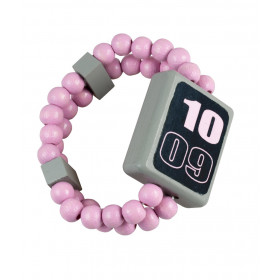 Hodinky Watch dřevěné oboustranné růžové