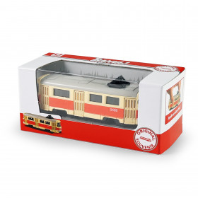 Kovová česká retro tramvaj mini 8.5 cm