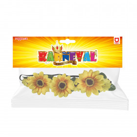 čelenka květina žlutá 3 velké květy