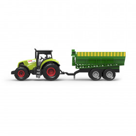 Traktor plastový se zvukem a světlem s vlečkou