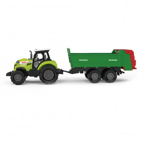 Traktor se zvukem a světlem se zelenou vlečkou