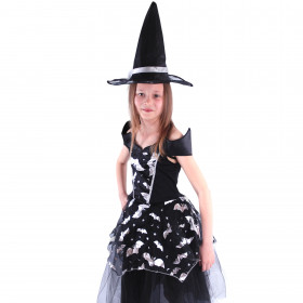 Dětský kostým čarodějnice netopýrka (M) e-obal