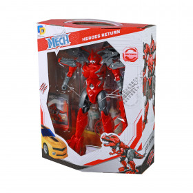 Robot rozložitelný dinosaurus červený