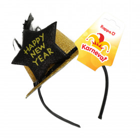 Čelenka s mini kloboučkem Happy New Year