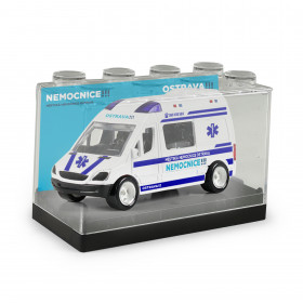Kovové auto sanitka Ostrava 7 cm