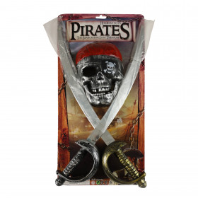 Pirátská sada s meči a maskou