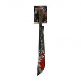 Mačeta s krví Halloween 74 cm