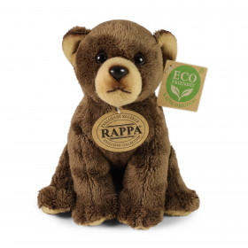 Plyšový medvěd hnědý sedící 15 cm ECO-FRIENDLY