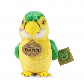 Plyšový papoušek zelený 15 cm ECO-FRIENDLY