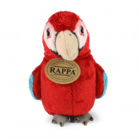 Plyšový papoušek červený ara 15 cm ECO-FRIENDLY