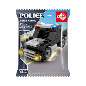 Kompatibilní stavebnice BLOXO policie auto 31 ks