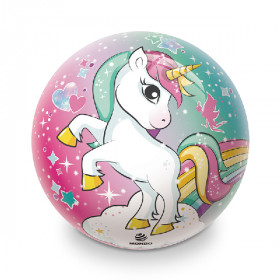 Míč nafouknutý jednorožec 22 cm BIO BALL