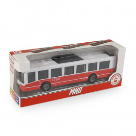 Autobus MHD červený 16 cm