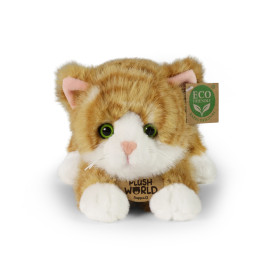Plyšová kočka rezavá 22 cm ECO-FRIENDLY PLUSH WORLD