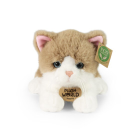 Plyšová kočka 22 cm ECO-FRIENDLY PLUSH WORLD