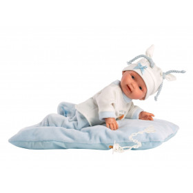 Llorens 26311 NEW BORN CHLAPEČEK - realistická panenka miminko  - 26 cm