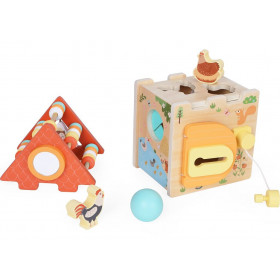 2Kids Toys Motorická kostka Farma 2 v 1
