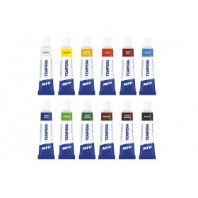 Temperové barvy set 12 ks 12ml