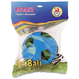 Androni Soft míč - průměr 12 cm modrý