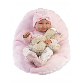 Llorens 73808 NEW BORN HOLČIČKA realistická panenka miminko s celovinylovým tělem 40 cm