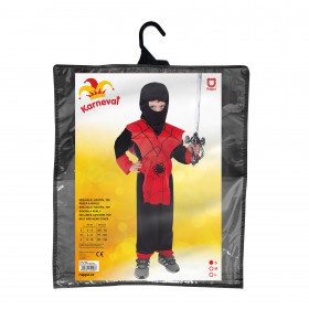Dětský kostým červený ninja (S)