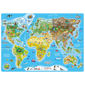Puzzle - Mapa světa 160 ks – AN