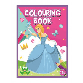 Kniha omalovánek 72 stran A4 Princezny
