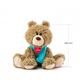 Medvěd Bariboo se šálou malý, 25cm